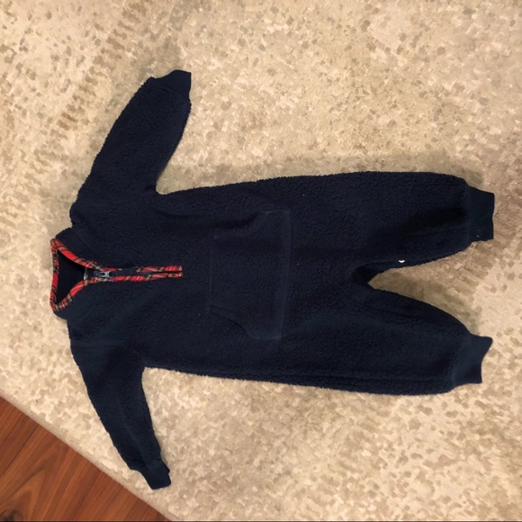 Navy Carter’s Sherpa suit and Old Navy bear hat - Picture 3 of 6